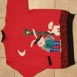 Vintage Nut Cracker Rabbit Sweater Size Medium